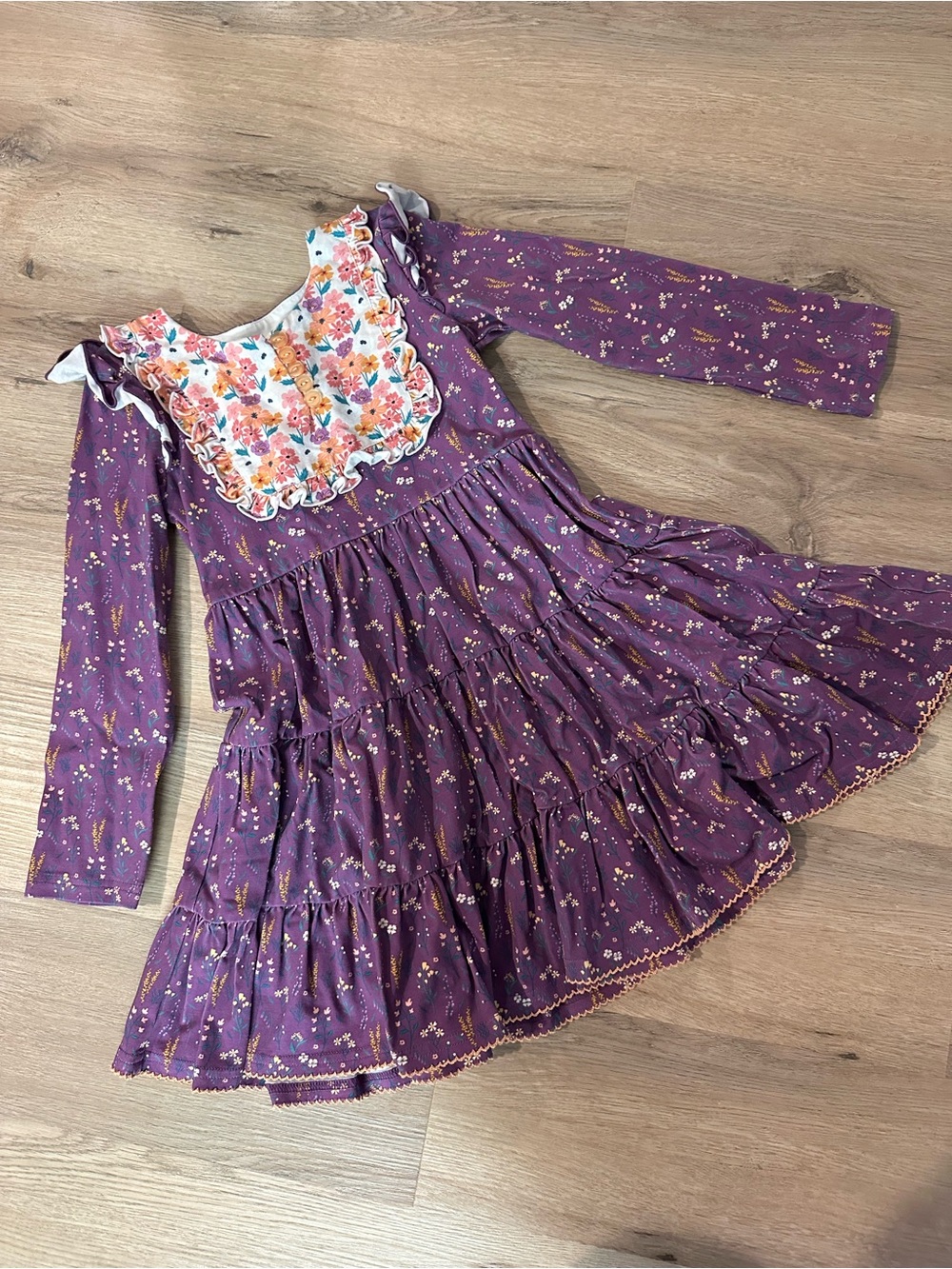 Matilda Jane Purple Floral Tiered Dress